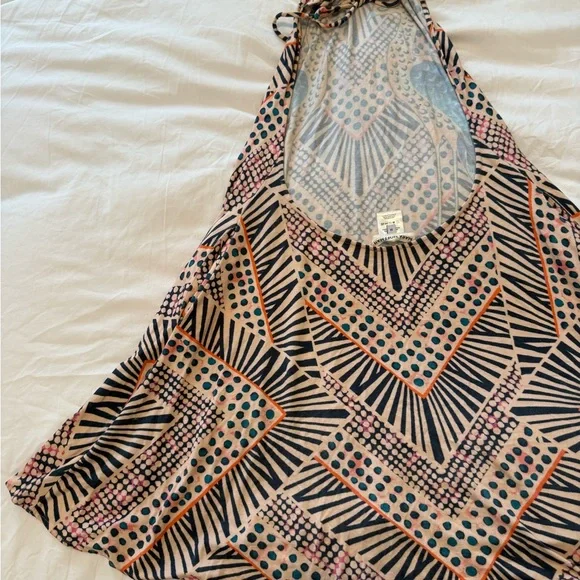 Mara Hoffman Peacock Print Halter Coverup dress - Picture 3 of 5